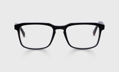 00 - Black with Silver Front and Temples / Wide / Readers / 0.00