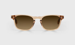 44-pb | eyebobs premium designer old sport readers, blue light and prescription glasses in blush crystal, polarized brown