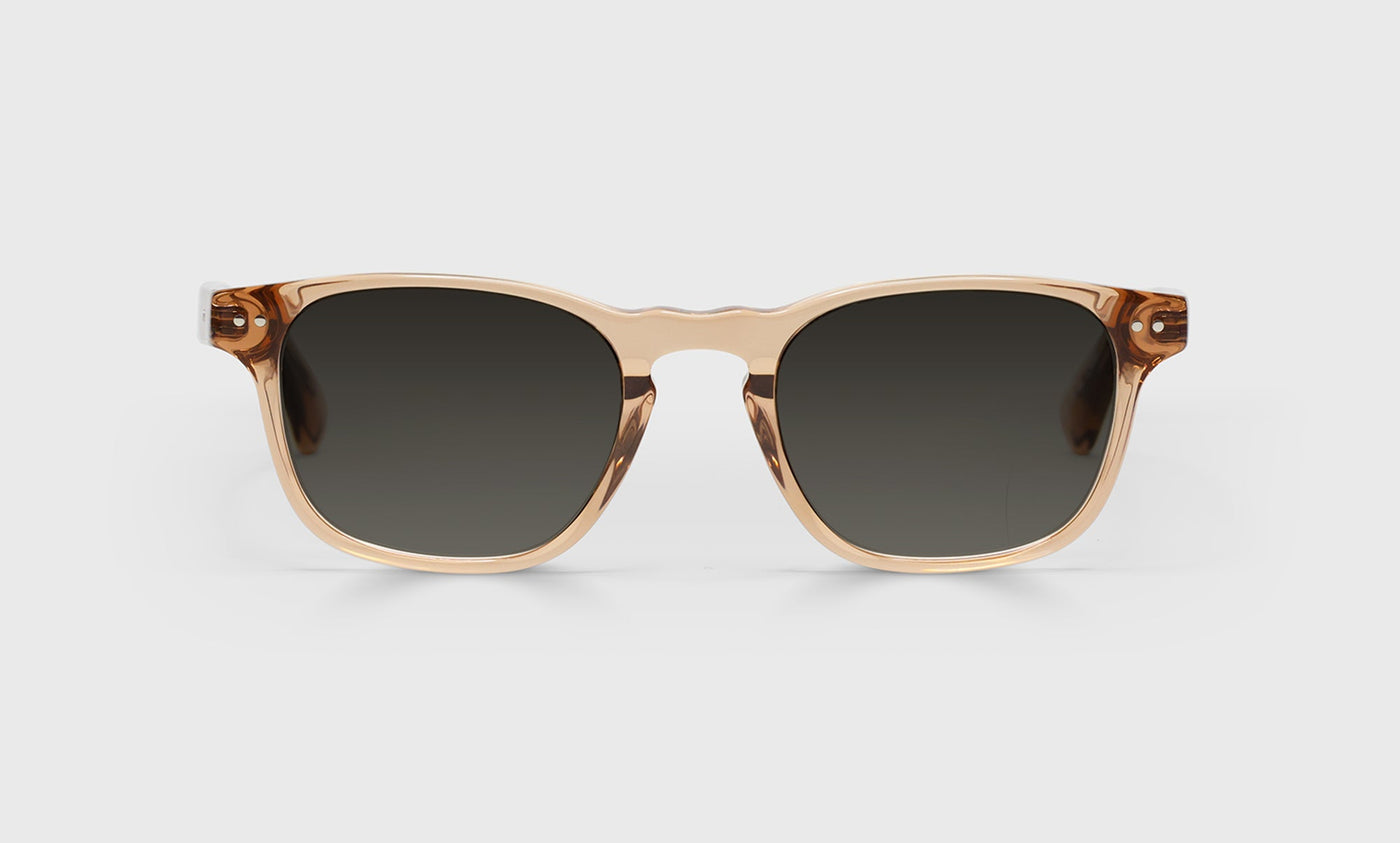 44-pg | eyebobs premium designer old sport readers, blue light and prescription glasses in blush crystal, polarized grey