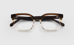 06 | eyebobs Overlook lay down eyeglass frames on neutral background