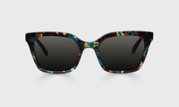 Overlook Color 13 - Teal and Brown Mosaic Front and Temples