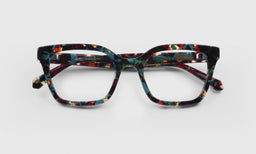 13 | eyebobs Overlook lay down eyeglass frames on neutral background