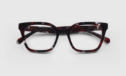 45 | eyebobs Overlook lay down eyeglass frames on neutral background