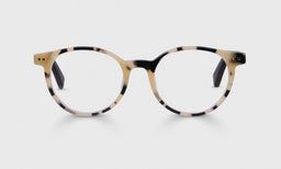 Case Closed Wide Color 21 - Black & White Tortoise Front with Black Temples