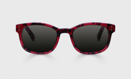 Biff Wide Color 06 - Poppy Red Tortoise Front and Temples