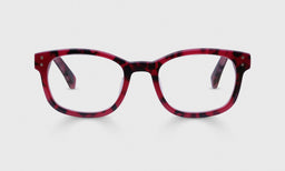 Biff Wide Color 06 - Poppy Red Tortoise Front and Temples
