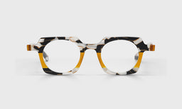 Chutzpah'd Color 99 - Black, White, and Orange Front and Temples