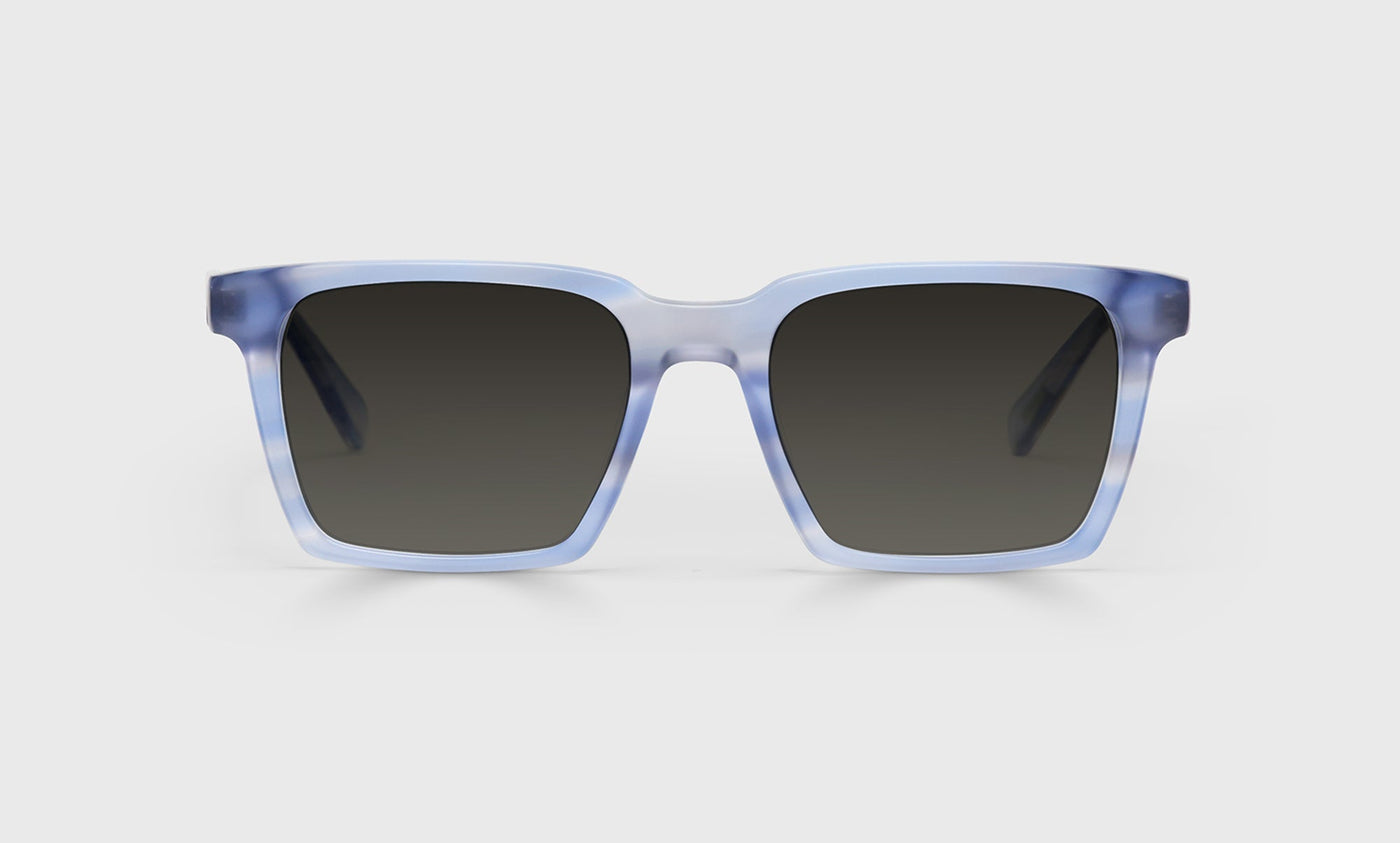 10-pg | eyebobs premium designer rabble-rouser readers, blue light and prescription glasses in pale blue, polarized grey