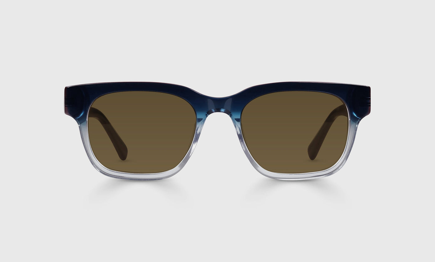 12-pb | Numero Uno front polarized brown eyeglass frames on neutral background