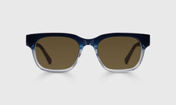 12-pb | Numero Uno front polarized brown eyeglass frames on neutral background