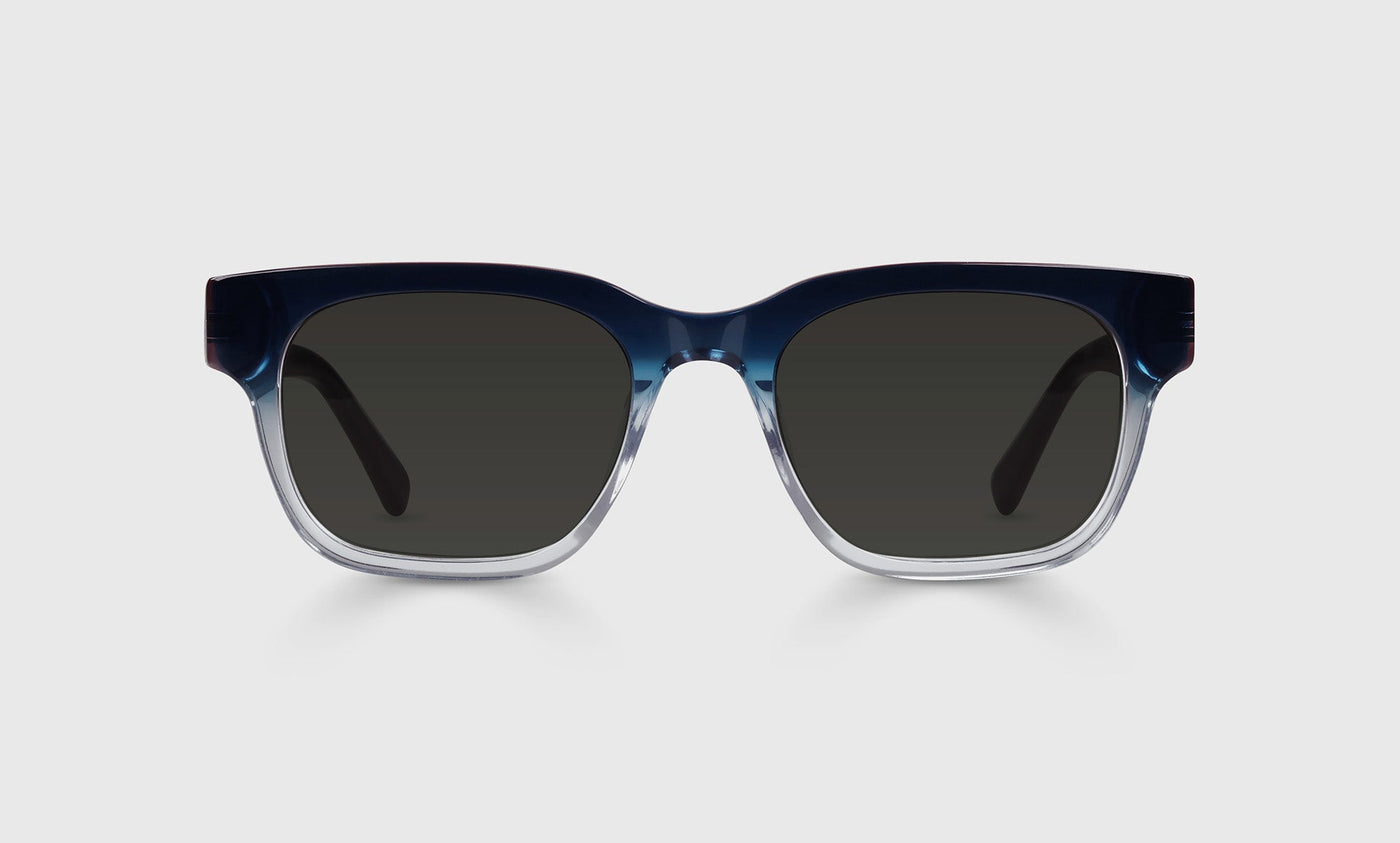 12-pg | Numero Uno front polarized grey eyeglass frames on neutral background