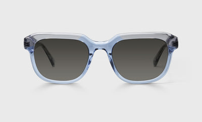 10 - Blue and Grey Crystal Front with Grey Crystal Temples / Wide / Full Lens Reader Sunglasses / 1.00 / .