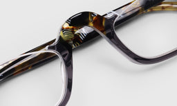 74 | eyebobs Untamed, Average, Half-Rim, Readers, Prescription Glasses, Macro Image