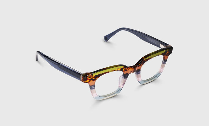  eyebobs Anomaly, Narrow, Square, Readers, Blue Light, Prescription Glasses, Angle