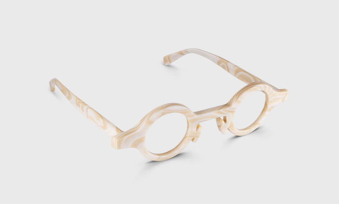  eyebobs Wackadoodle, Round, Narrow, Readers, Blue Light, Prescription Glasses, Angle