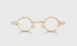 87 | eyebobs Wackadoodle, Round, Narrow, Readers, Blue Light, Prescription Glasses, Front