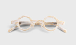 87 | eyebobs Wackadoodle, Round, Narrow, Readers, Blue Light, Prescription Glasses, Laydown
