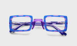 15 | eyebobs Hi Art, Wide, Rectangle, reader, blue light, prescription sunglasses, lay down image