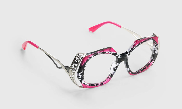  eyebobs Muse, Wide, Geometric, readers, blue light, prescription glasses, angle image