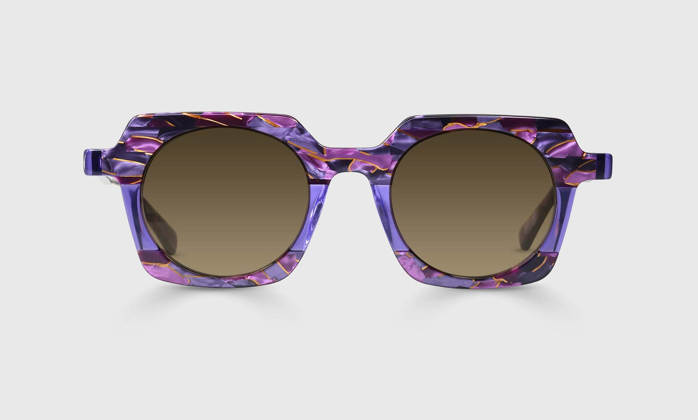 15-pb | eyebobs Chutzpah'd Wide, Square, Reader Sunglasses, Polarized Brown