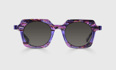 15 - Purple, Pink, and Gold Mosaic Front and Temples