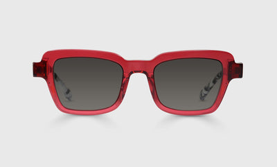 45 - Magenta Crystal Front and Black-White Spotted Temples / Wide / Full Lens Reader Sunglasses / 1.00 / .