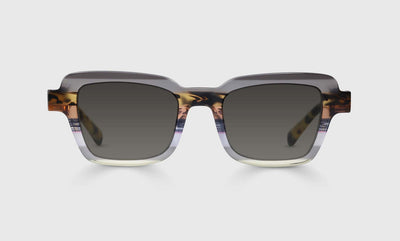 74 - Blue and Grey-Striped Front and Tortoise Temples