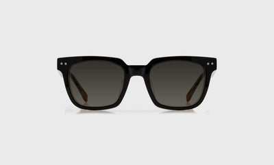 05 - Milky Black, Grey, and Amber Layered Front and Temples / Average / Full Lens Reader Sunglasses / 1.00 / .