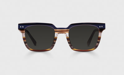 57 - Blue Multi-Stripe Front / Average / Full Lens Reader Sunglasses / 1.00 / .