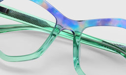 17 | eyebobs Tough Nut, Average, Geometric, readers, blue light, prescription glasses, macro image