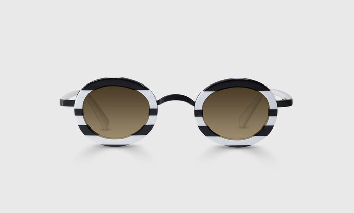  eyebobs Pinhead, Round, Narrow, Bifocal Reader Sunglasses, Polarized Brown Sunglasses