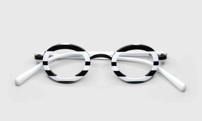  eyebobs Pinhead Round, Narrow, Reader, Blue Light, Prescription Glasses, Laydown Image