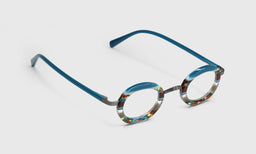 10 | eyebobs Pinhead Round, Narrow, Reader, Blue Light, Prescription Glasses, Angle Image
