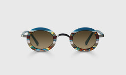 10-pb | eyebobs Pinhead, Round, Narrow, Bifocal Reader Sunglasses, Polarized Brown Sunglasses
