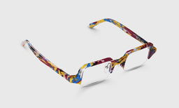 99 | eyebobs Who Nose, Half-Rim, Wide, Readers, Prescription Glasses, Angle Image