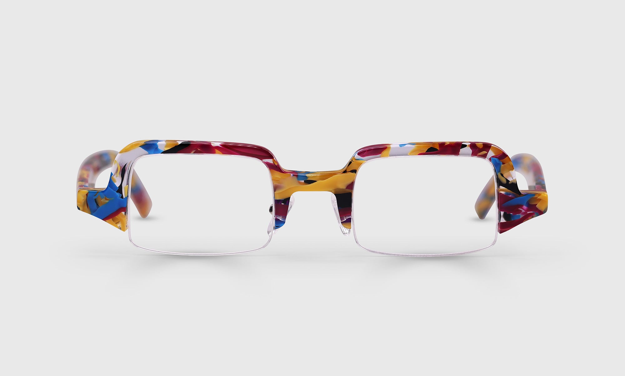 99 | eyebobs Who Nose, Half-Rim, Wide, Readers, Prescription Glasses, Front Image