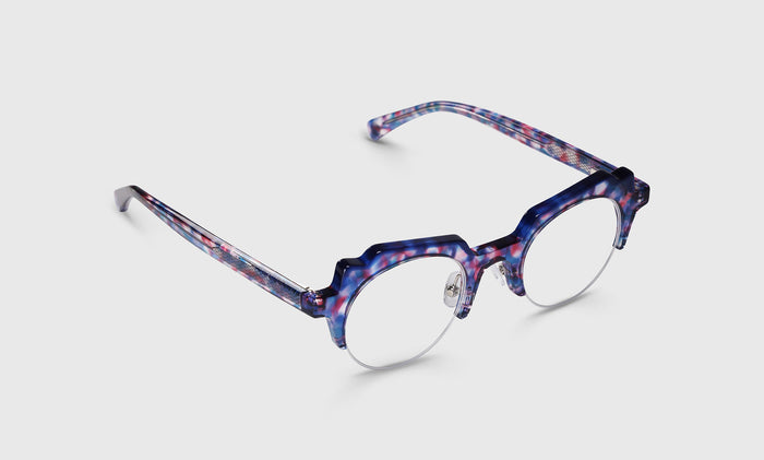  eyebobs High-Low, Half-Rim, Average, Reader, Prescription Glasses, Angle Image