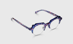 10 | eyebobs High-Low, Half-Rim, Average, Reader, Prescription Glasses, Angle Image