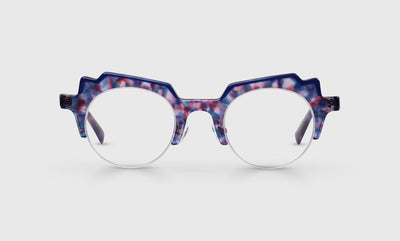 10 - Purple Marble with Blue Top Front and Purple Marble Temples