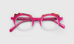 45 | eyebobs High-Low, Half-Rim, Average, Reader, Prescription Glasses, Laydown Image