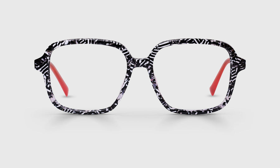 00 | eyebobs Peer Review Square, Wide, Readers, Blue Light, Prescription Glasses, Front Image