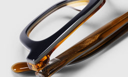 00 | eyebobs Signal Fire, Square, Average, Readers, Blue Light, Prescription Glasses, Macro Image