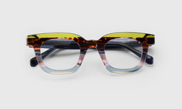 10 | eyebobs Signal Fire, Square, Average, Readers, Blue Light, Prescription Glasses, Laydown Image