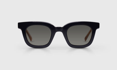 00 - Milky Black, Grey, and Amber Layered Front and Temples / Average / Full Lens Reader Sunglasses / 1.00 / .