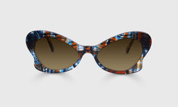 59-pb | eyebobs Wing It, Average, Geometric, Reading Sunglasses, Polarized Brown