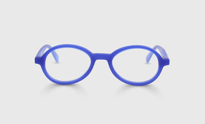 10 - Matte Deep Ocean Blue Front and Temples / Narrow / Readers / 0.00