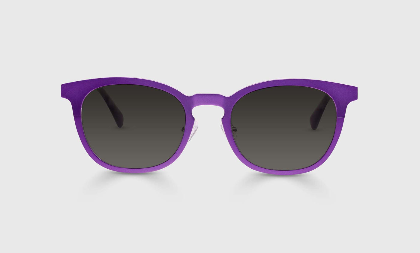 Alloy Ally Color 15 - Satin Matte Plum Metal Front and Temples