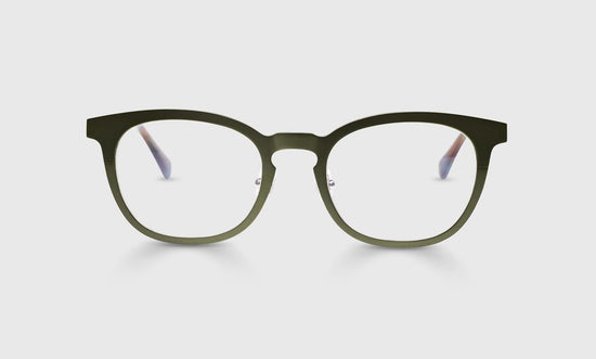 17 - Satin Olive Metal Front and Temples