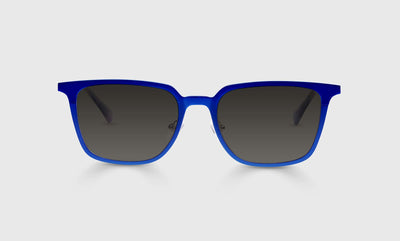 10 - Satin Matte Royal Blue Metal Front and Temples / Average / Full Lens Reader Sunglasses / 1.00 / .