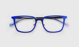 10 | eyebobs Full Metal, Average, Square, Readers, Blue Light, Prescription Glasses, Laydown Image